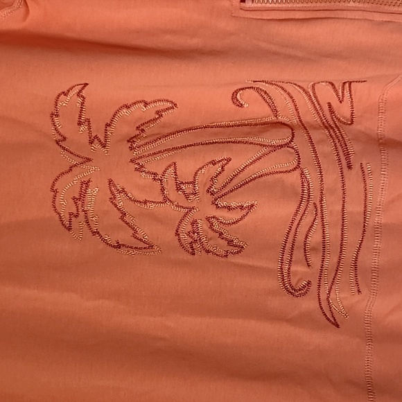 Palm Harbor Pullover Sweatshirt Bright Salmon Long Sleeve Size PL - Picture 2 of 10